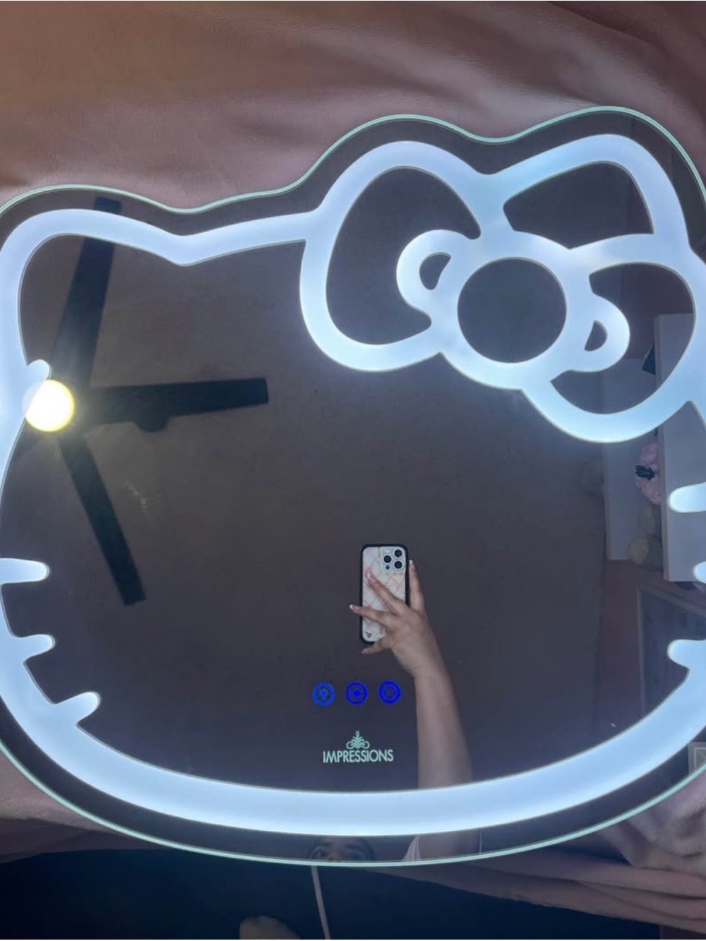 Impressions Hello Kitty LED Mirror - White Accent